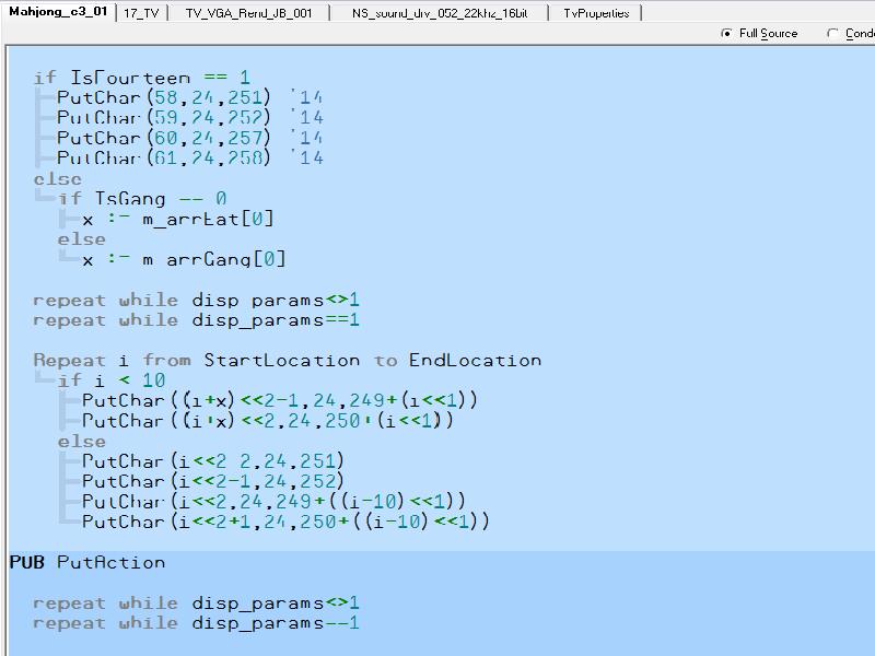 Mahjong Console C Like Coding